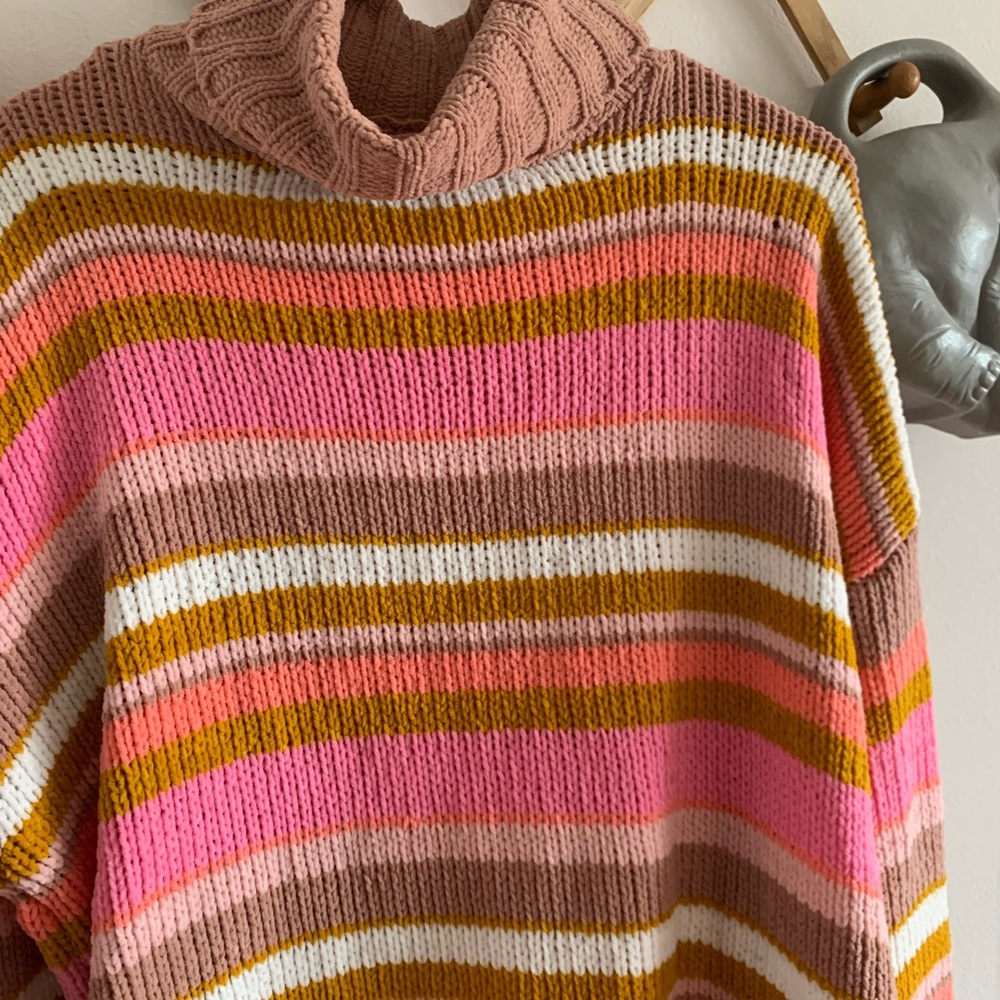 Aerie Chenille Turtleneck Sunset Sweater - Picture 5 of 6